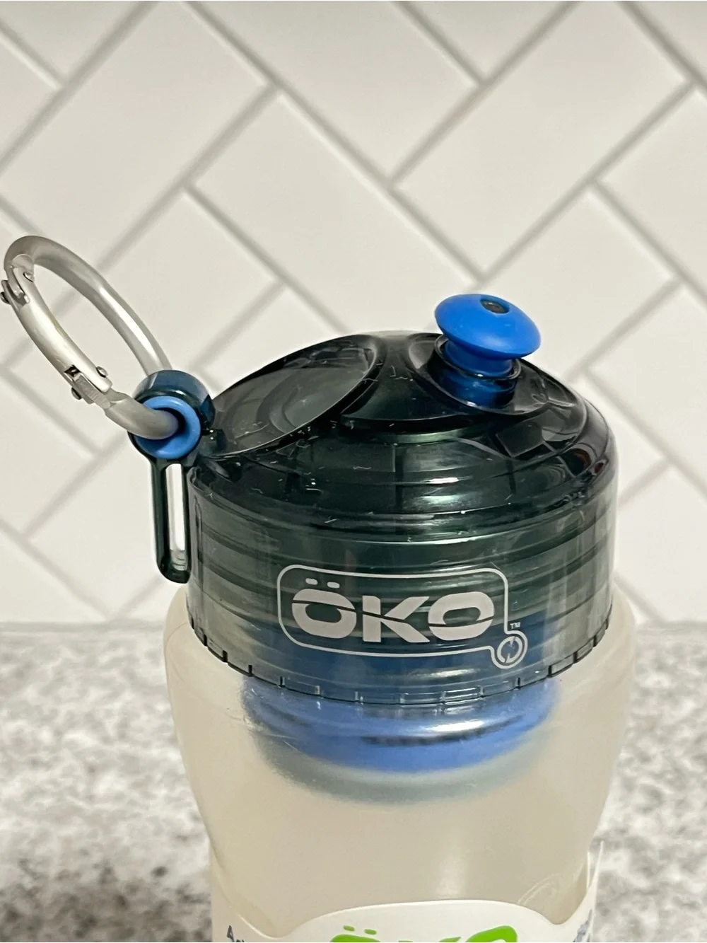 ÖKO H2O 650ml Level II Water Filter Bottle BPA Free New w/ Directions Camping